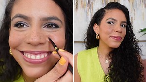 How to create fake freckles using makeup