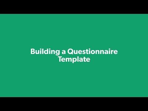 Create with Forms / Lesson 4: Building a Questionnaire Template