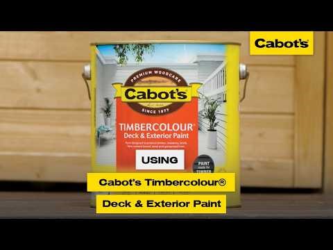 Using Cabot's Timbercolour® Deck & Exterior Paint