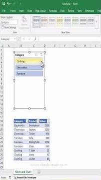Master Interactive Charts and Slicers #excel #exceltutorial #exceltips #office
