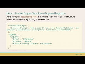 How to Retrieve ConnectionString from appsettings.json in ASP.NET Core 3.1