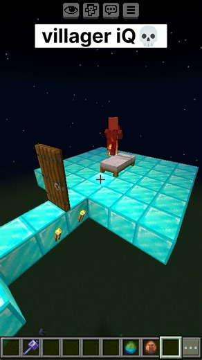 villager iQ 💀 #shorts #minecraft or subscribe kare Bina mat jana 😊😊