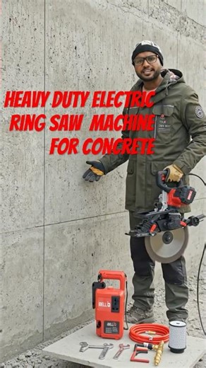 Heavy Duty Electric Ring Saw Machine for Concrete Cutting | High Power Circular Wall Cutter #shorts