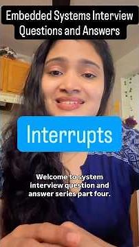 Embedded Systems Interview preparation part5| Interrupts
