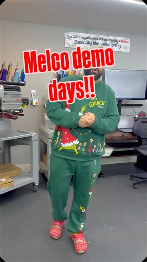 Mr. Thready & Crew 🪡 on Instagram: "Here at Melco Demo Days—come check out the machines in person and see what they can do! #melco"