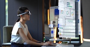 The Rokid Vision specs can generate an AR desktop from your smartphone