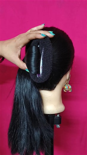 Bride Easy Low Bun Hairstyle Simple And Stylish Look #bridal #hairstyle #hairtutorial #youtubeshorts