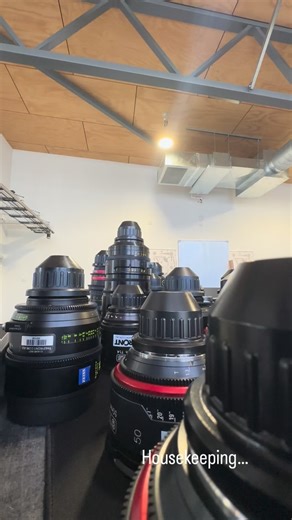Packing up after a test with some very nice lenses including: Zeiss Supreme Primes, TLS Rehoused Zeiss Super Speeds, TLS rehoused Canon K35s and Cooke Varotal Zooms. | Mike Vlack