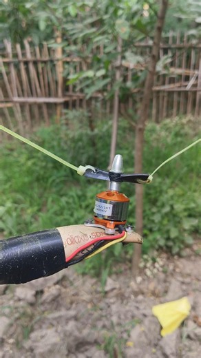 Ultimate DIY Trimmer: High-Speed BLDC Grass Cutter with Zero-Cost Zip Tie Blades!