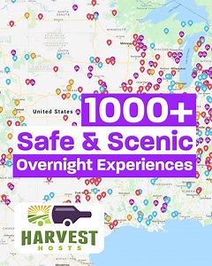 17K views · 2.6K reactions | Unique RV Camping- 15% OFF! For only $67.15 per year Harvest Host allows for unlimited free RV Camping at 1,000+ wineries, distilleries, breweries, farms, museums, and other small businesses! Use code: EXPLORE | Harvest Hosts | Facebook