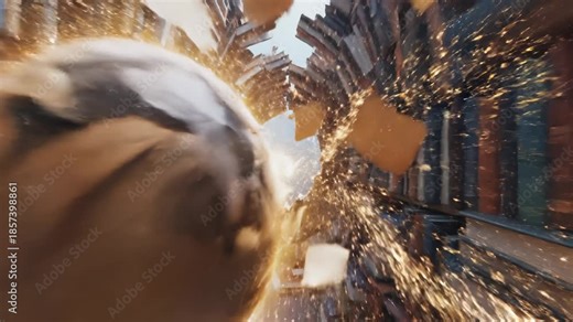 Books Exploding and Transforming Into a Portal of Infinite Knowledge