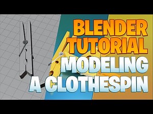 Modeling a clothespin - Blender Tutorial