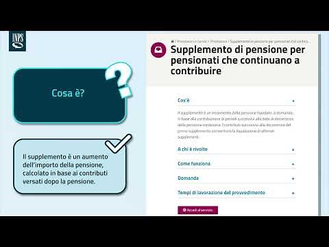 Supplemento di pensione per pensionati che continuano a versare i contributi