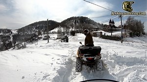 Can-Am Outlander North Edition snow ride winter adventure