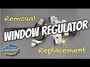How to Remove & Replace a Window Regulator - Car/Truck
