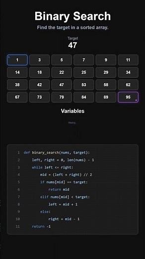 🚀 Binary Search (LeetCode 704) | The Fastest Search Algorithm Explained