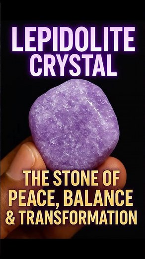 Lepidolite Crystal: The Stone of Peace, Balance & Transformation 💜💎✨