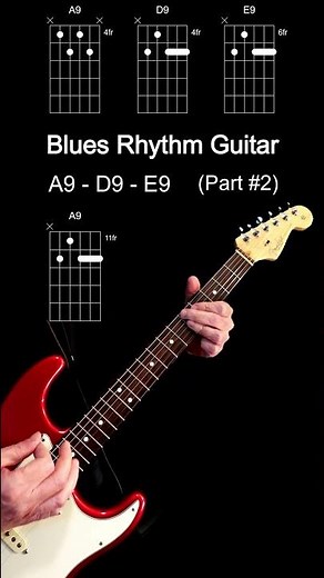 Swingin' Blues Guitar Chords in A (Part 2)