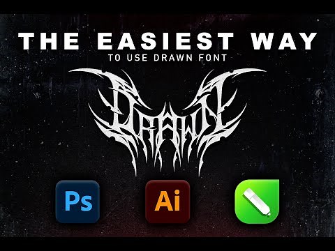 Metal Font Tutorial - Drawn