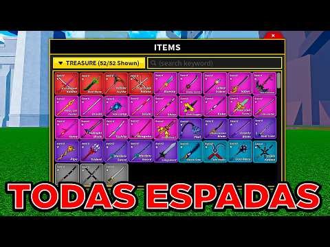 TODAS AS ESPADAS DO BLOX FRUITS EM 1 SÓ VÍDEO!
