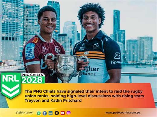 PNG Chiefs eye cross-code coup with Pritchard brothers