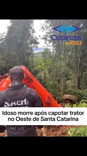Capinzal FM | Um idoso de 64 anos morreu na tarde desta sexta-feira, dia 13, após capotar o trator que conduzia na linha Batistello, no interior de... | Instagram