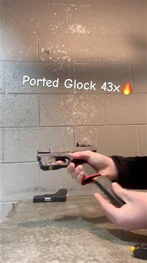 Ported Glock 43x with vortex defender-CCW🔥#edc #rangeday #vortexoptic