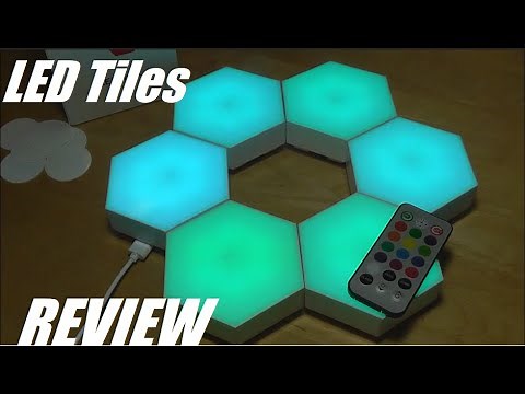 REVIEW: Modular LED Panel Wall Light - Smart RGB Geometric Hexagon Tile Lamp!