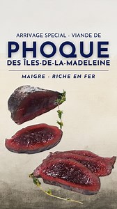 Saviez-vous que la viande de phoque est l’une des plus riches en fer au monde? Ultra-maigre, riche en protéines et en oméga-3, cette viande sauvage est une alliée précieuse pour les femmes et les personnes en manque de fer. Originaire des régions maritimes et nordiques comme les Îles-de-la-Madeleine, elle offre une chair foncée, tendre et savoureuse, avec des notes iodées uniques rappelant le gibier. 🐟 Durable, locale, nourrissante: La viande de phoque mérite d’être redécouverte. En spécial et 