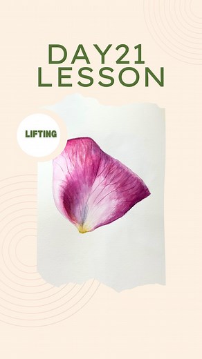 115K views · 21K reactions | Day 21 Lifting watercolors from paper...