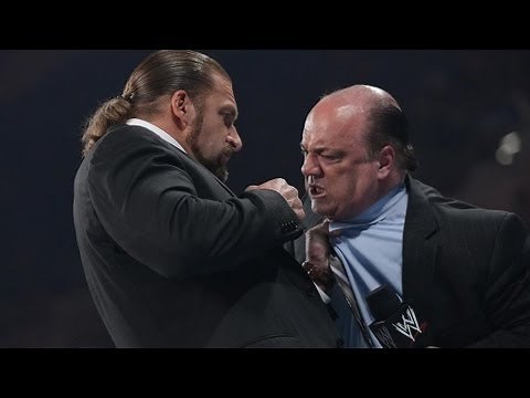 Triple H punches Paul Heyman: Raw, June 18, 2012