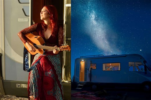 Un camper trasformato in studio di registrazione green alimentato da pannelli solari: qui è nato Freemotion, il nuovo album di Nathalie