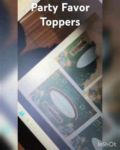 Using the Glowforge to make party favor toppers.