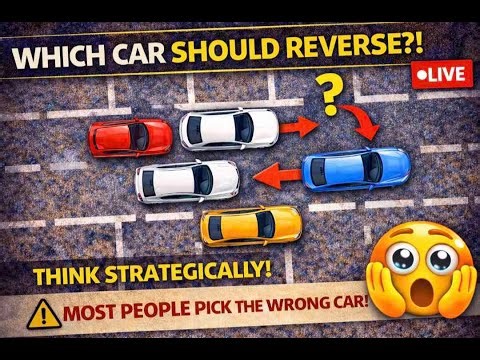 🚗 Which Car Should Reverse? | LIVE Traffic Puzzle (Solve the Gridlock 😱)