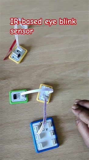 IR-based eye blink sensor activity #lab #school #science #knowledge #eyemovements