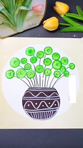 173K views · 302 reactions | Use a cotton swab to smudge the pennywort, Creative painting #painting #craft | Art, Crafts and Journals | Facebook