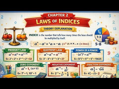 Laws of Indices (घातांक के नियम) | Class 9 WBBSE Math | Chapter 2 [Hindi]