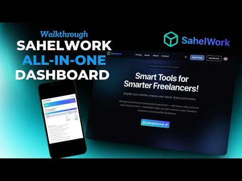 SahelWork Demo: All-in-One Freelance Management | Clients • Quotes •Proposals • Contracts •Invoices