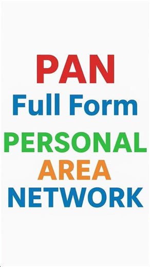 🔹 "PAN Full Form | What is Personal Area Network? | Types of Computer Networks Explained in Hindi"