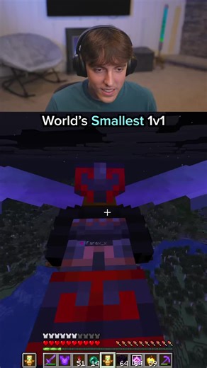 Worlds smallest 1v1 #fyp #foryoupage #memes #minecraftmemes #minecraft | Minecraft Memes