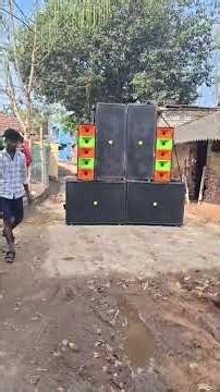 15" 3mid & 18" 2pope bass sound testing. js box cabinet centre.