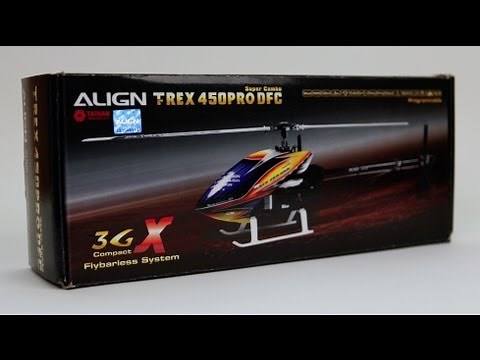 T-Rex 450 Pro DFC Align - Rc helicopter kit unboxing