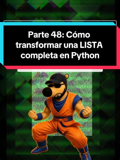 Parte 48: Si eres principiante y te gusta la programación, hoy aprenderás a utilizar map() junto con lambda para aplicar una operación a todos los elementos de una lista en Python. 🐍💻 #Python #PythonParaPrincipiantes #Programacion #aprendeprogramación #PythonTips #Coding #carfa27