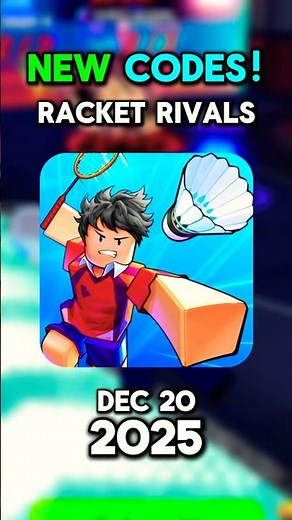 NEW CODES in Racket Rivals UPDATE 10! | December 20, 2025