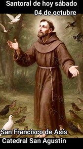 💐🎉SANTO DEL DIA 🎉💐 🕊️ Historia de San Francisco de Asís San Francisco de Asís nació en 1181 (o 1182) en Asís, Italia, con el nombre de Giovanni di Pietro Bernardone. Era hijo de un rico comerciante de telas y vivió una juventud alegre y despreocupada, llena de lujos. Sin embargo, tras una profunda crisis espiritual, Francisco decidió renunciar a todas sus riquezas para seguir a Cristo en pobreza y humildad. Fundó la Orden de los Frailes Menores (los franciscanos), basada en la sencillez, la
