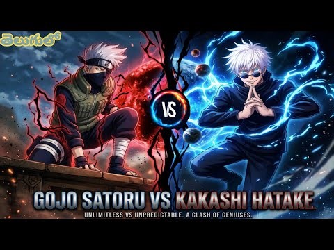 Gojo Satoru vs Kakashi Hatake Powers & Abilities Full Comparison Explained in Telugu Who Would Win ?