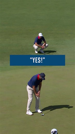 Scottie Scheffler coming up HUGE to tie the match at the 2026 Presidents Cup 👏 #golf #PGATour #highlight #clutch #USA