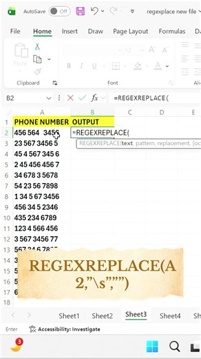 Remove space from text #excel #mstechtricks #exceltips