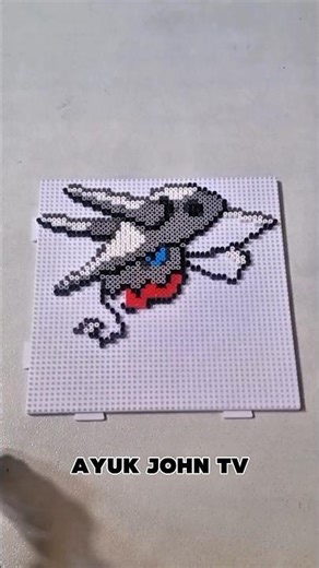 Perler Beads Art Pokemon Aggron ♥️ #pokemon #shorts #perlerbeadart #perlerbeads #Ayukjohntv