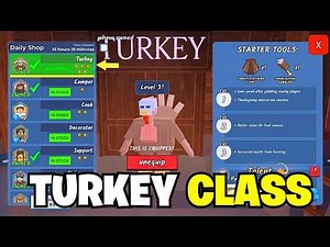 NEW SECRET TURKEY CLASS in 99 Nights in the Forest! (Roblox - Full Movie)
